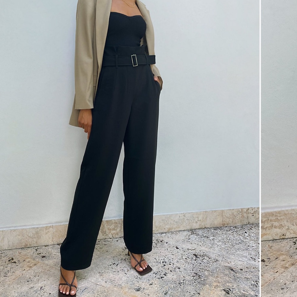 NWT Babaton Black High Waist “Power” Pants from Aritzia